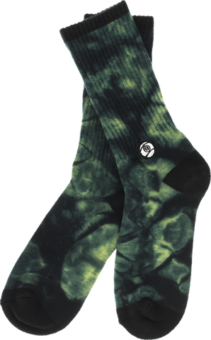 SECTOR 9 JERRY SOCKS YEL/BLK TIE DYE 1 pair