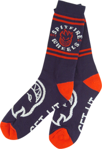 SPITFIRE CLASSIC BIGHEAD CREW SOCKS NAVY/RED 1 pair