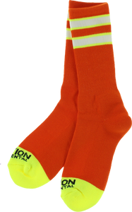 SKATE MENTAL SAFETY CONE SOCKS ORG single pair