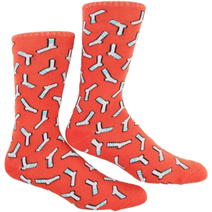 SKATE MENTAL SOCK CREW SOCKS RUST RED single pair