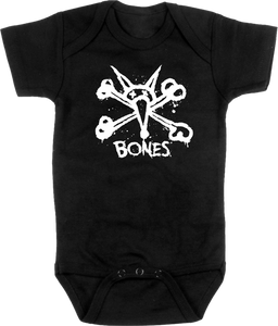 BONES VATO STACKED ONESIE BLACK