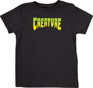 CREATURE LOGO YTH SS L-BLACK