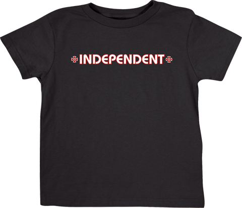 INDEPENDENT BAR CROSS YTH SS S-BLACK