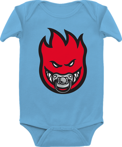 SPITFIRE BABY PACI-FIRE ONESIE 6m-BLUE/RED