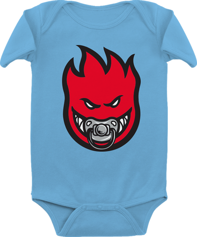 SPITFIRE BABY PACI-FIRE ONESIE 6m-BLUE/RED