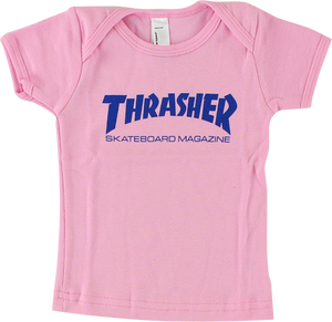 THRASHER MAG LOGO INFANT SS M-PINK/BLU (12-18mos)