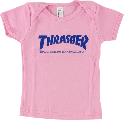 THRASHER MAG LOGO INFANT SS M-PINK/BLU (12-18mos)