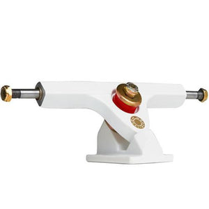 Caliber Trucks: Fifty Degree 9" White Trucks- Edge Boardshop