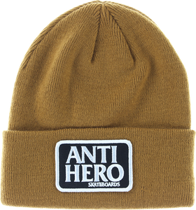 ANTI HERO RESERVE PATCH CUFF BEANIE BROWN