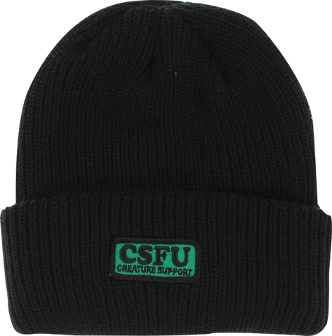 CREATURE SUPPORT PATCH BEANIE BLACK