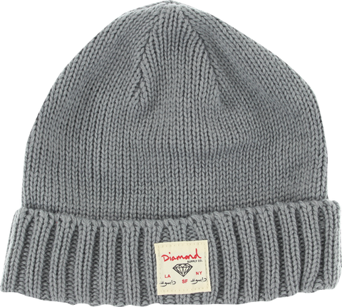 DIAMOND CITY CUFF BEANIE HEATHER GREY