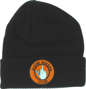 DOOM SAYERS UP YOURS BEANIE BLK/ORG