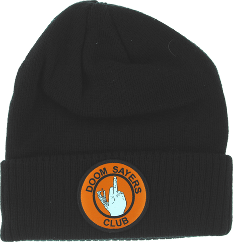 DOOM SAYERS UP YOURS BEANIE BLK/ORG