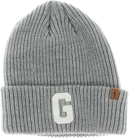 GIRL BIG G BEANIE HEATHER GREY