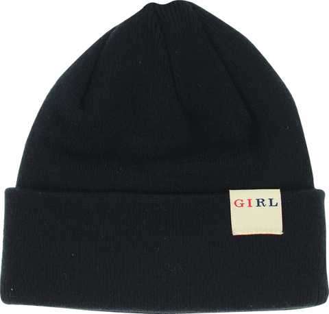 GIRL CLASSIC FOLDED BEANIE BLACK