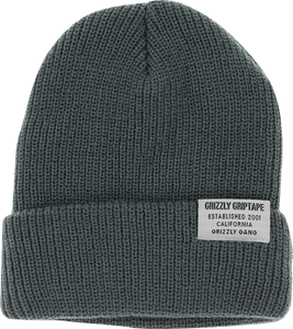 GRIZZLY CERTIFIED FOLD BEANIE GREY