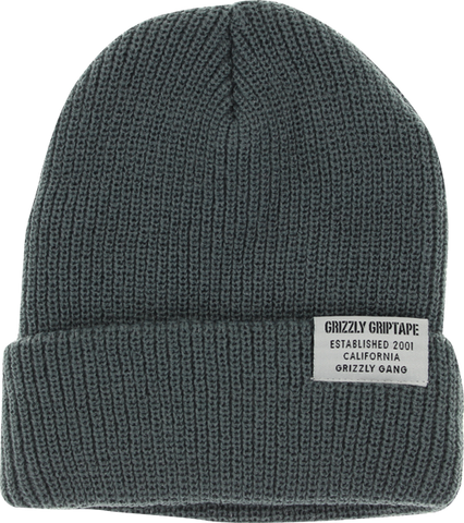 GRIZZLY CERTIFIED FOLD BEANIE GREY