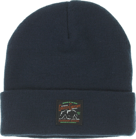 GRIZZLY DARK WOODS WATERPROOF BEANIE NAVY