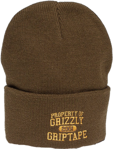 GRIZZLY PROPERTY OF GRIZZLY BEANIE MILITARY GREEN