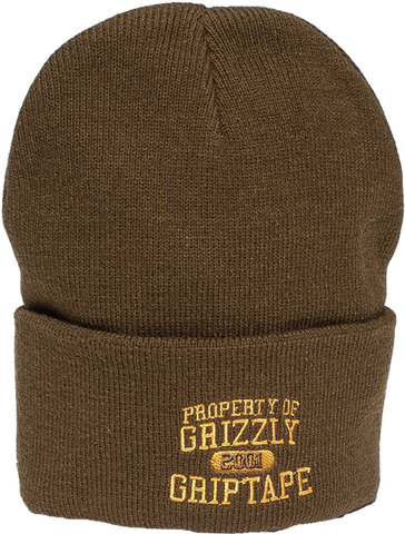 GRIZZLY PROPERTY OF GRIZZLY BEANIE MILITARY GREEN