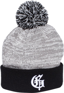 GRIZZLY SQUAG G SPECKLED POM BEANIE BLACK