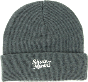 SKATE MENTAL SCRIPT LOGO BEANIE GREY