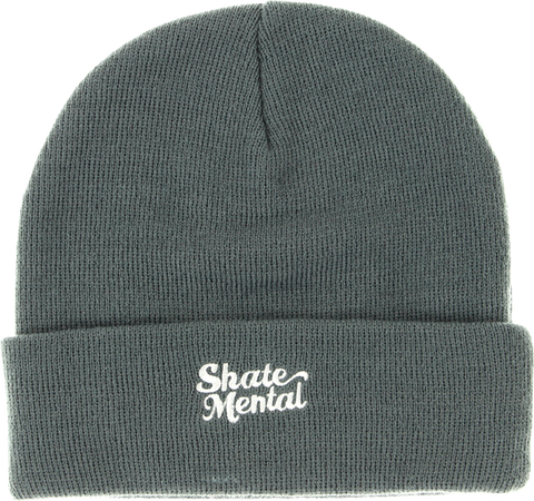 SKATE MENTAL SCRIPT LOGO BEANIE GREY