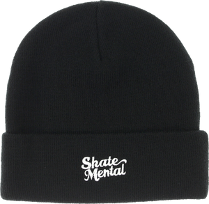 SKATE MENTAL SCRIPT LOGO BEANIE BLACK