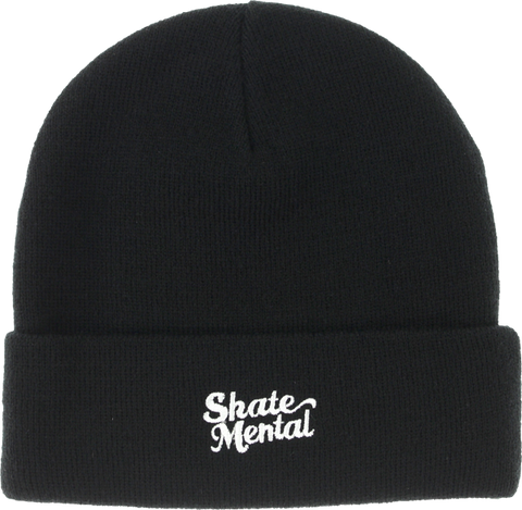 SKATE MENTAL SCRIPT LOGO BEANIE BLACK