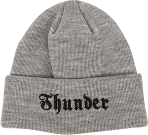 THUNDER TRUCKS EVIL EMBLEM CUFF BEANIE HEATHER GREY/BLK