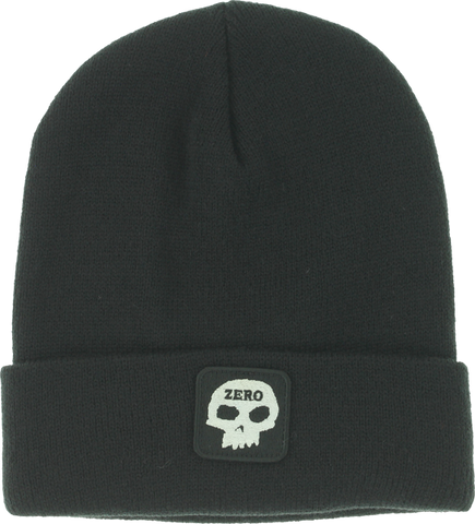 ZERO SKULL PATCH BEANIE BLACK