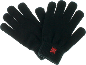 DW GANG LOGO GLOVES BLACK