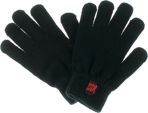 DW GANG LOGO GLOVES BLACK