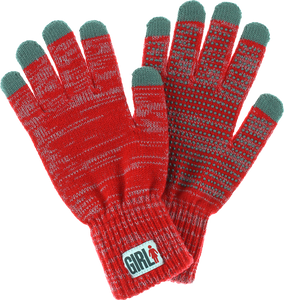 GIRL IPHONE TOUCH GLOVES RED HEATHER