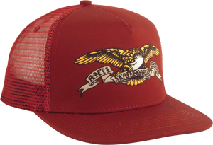 ANTI HERO EAGLE EMBLEM MESH HAT ADJ-BURGUNDY