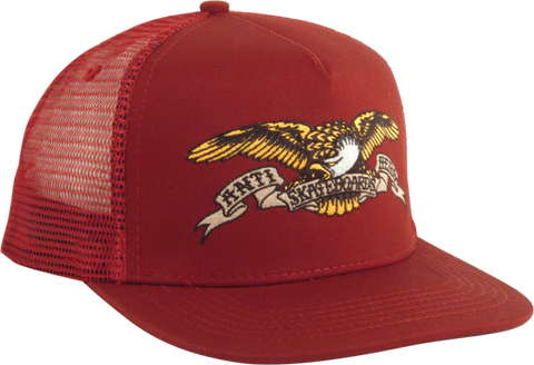 ANTI HERO EAGLE EMBLEM MESH HAT ADJ-BURGUNDY