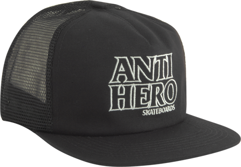 ANTI HERO OUTLINE HERO MESH HAT ADJ-BLK/WHT