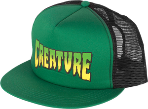 CREATURE LOGO MESH HAT ADJ-FOREST/BLK