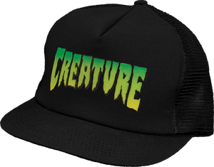 CREATURE LOGO MESH HAT ADJ-BLK/BLK