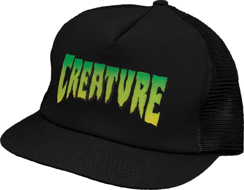 CREATURE LOGO MESH HAT ADJ-BLK/BLK