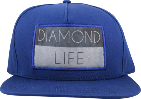 DIAMOND LIFE FLAG HAT ADJ-ROYAL snapback