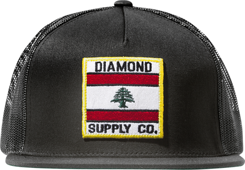 DIAMOND MY COUNTRY MESH HAT ADJ-BLACK