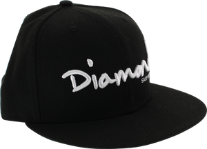 DIAMOND OG SCRIPT HAT 7" BLK/WHT newera