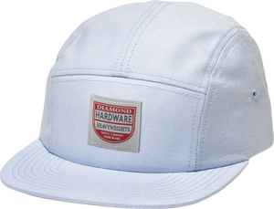 DIAMOND THE PORT 5 PNL CAMP HAT BLUE&WHT CHAMBRAY