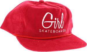 GIRL CENTURY CORD HAT ADJ-RED