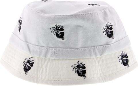 GRIZZLY PALM G BUCKET HAT OFA-WHITE