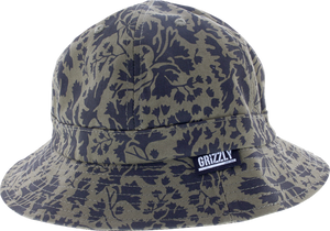 GRIZZLY SPRINGFIELD CAMO BUCKET HAT S/M-GREEN