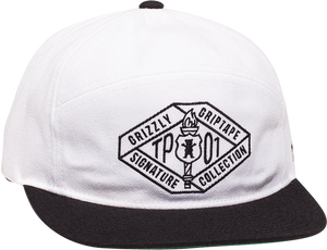 GRIZZLY TP TRADEMARK HAT ADJ-WHITE