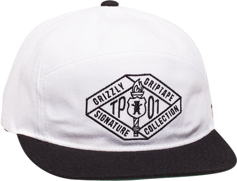 GRIZZLY TP TRADEMARK HAT ADJ-WHITE