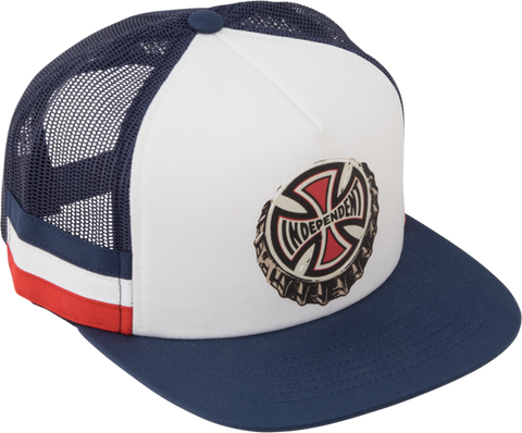 INDEPENDENT ONLY CHOICE MESH HAT ADJ-WHT/NAVY